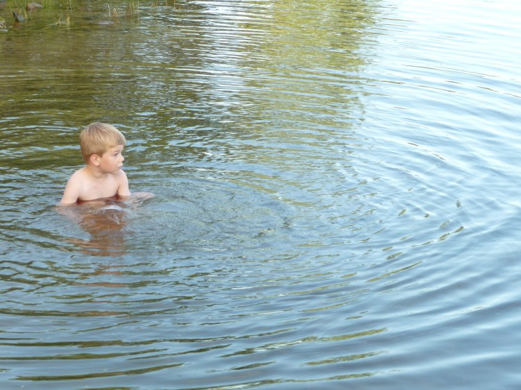 Another fine day in the lake ... just before the attack.